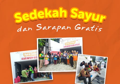 Sedekah Sayur dan Sarapan Gratis