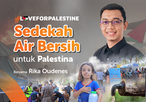 Sedekah Air Bersih untuk Palestina bersama Aang Permana