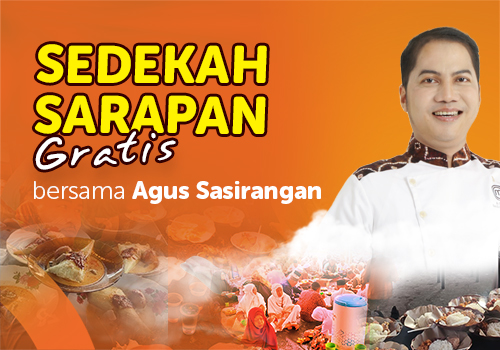 Sedekah Sarapan Gratis Bagi Pejuang Keluarga Bersama Agus Sasirangan