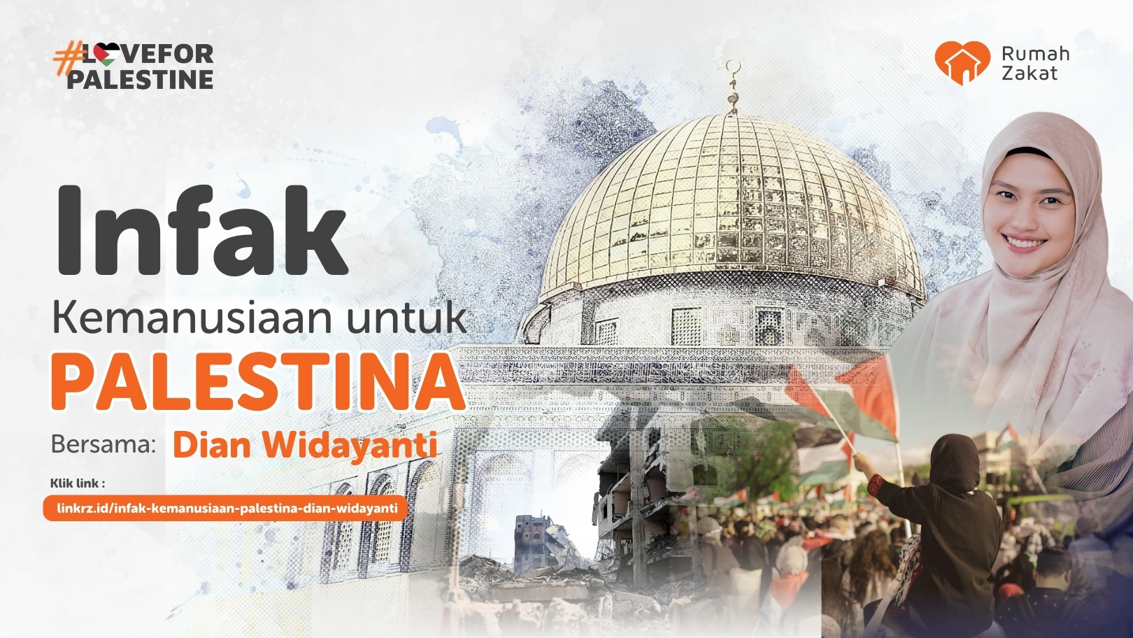 Infak Kemanusiaan Palestina bersama Dian Widayanti