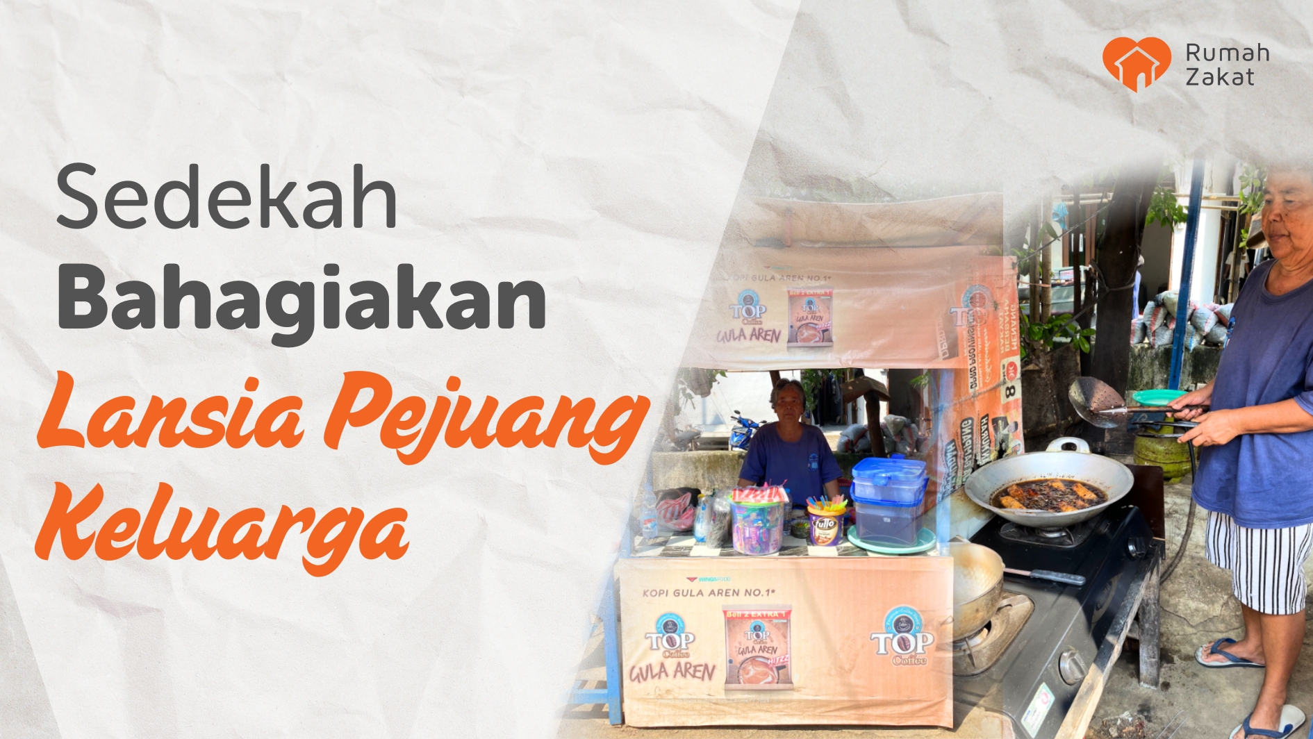 Sedekah Bahagiakan Lansia Pejuang Keluarga