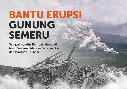 Bantu Erupsi Gunung Semeru