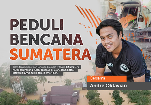 ANDRE OKTAVIAN PEDULI BENCANA SUMATERA 