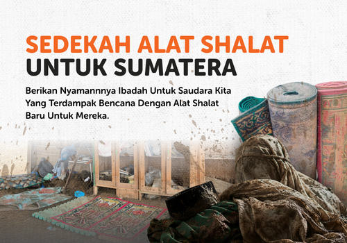 Sedekah Alat Shalat Untuk Sumatera