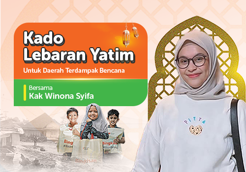 Kado Lebaran Yatim Bersama Kak Winona Syifa