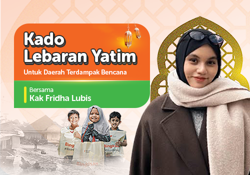 Kado Lebaran Yatim Bersama Kak Fridha Lubis