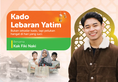 Kado Lebaran Yatim Bersama Kak Fiki Naki