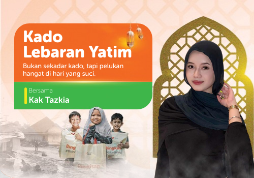 Kado Lebaran Yatim Bersama Kak Tazkia