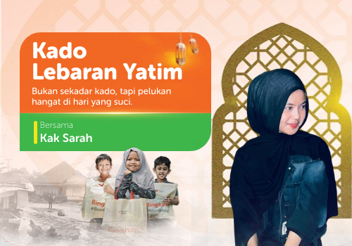 Kado Lebaran Yatim Bersama Kak Sarah
