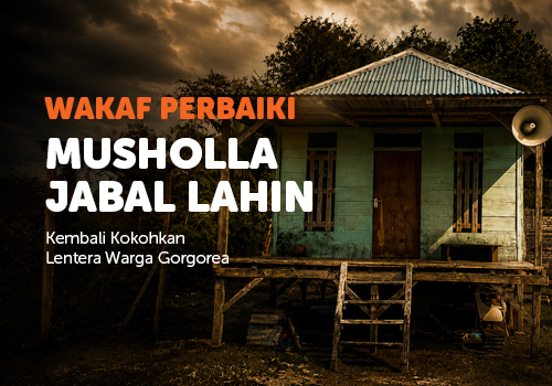 Wakaf Perbaiki Musholla Jabal Lahin