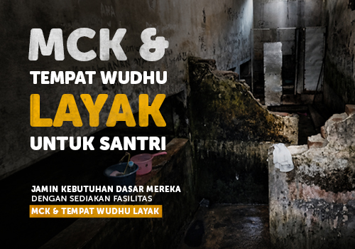 MCK & Tempat Wudhu Layak Untuk Santri