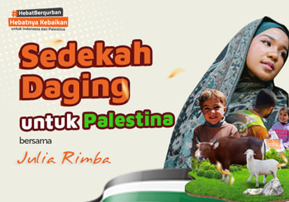 Sedekah Daging untuk Palestina Bersama Julia Rimba
