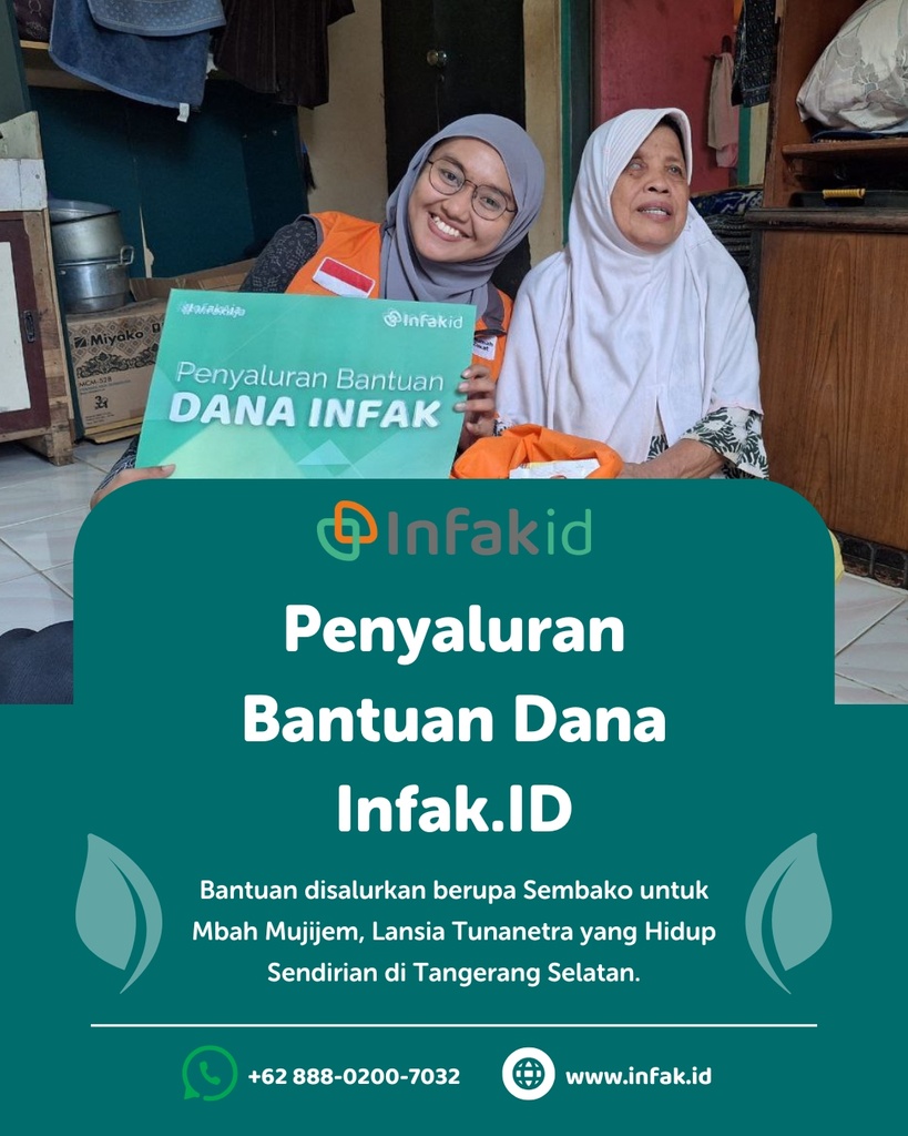 Sembako Untuk Lansia Tunanetra Yang Hidup Sendirian