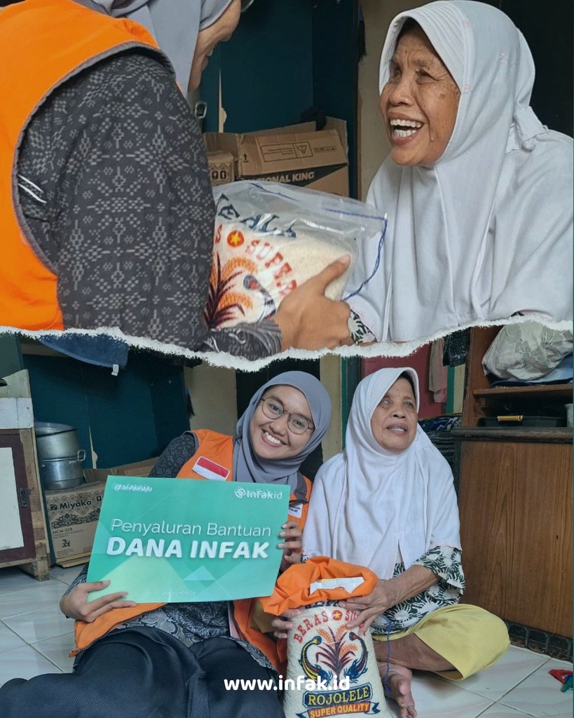 Sembako Untuk Lansia Tunanetra Yang Hidup Sendirian